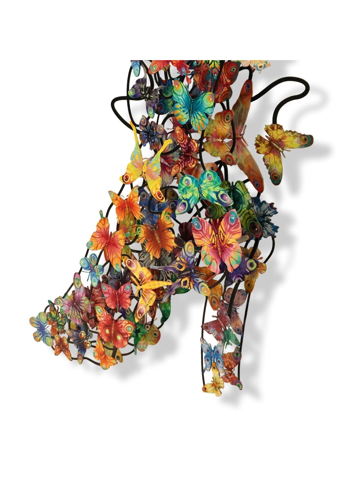 Elegance: David Gerstein Hand Painted Limited Edition Wall Sculpture